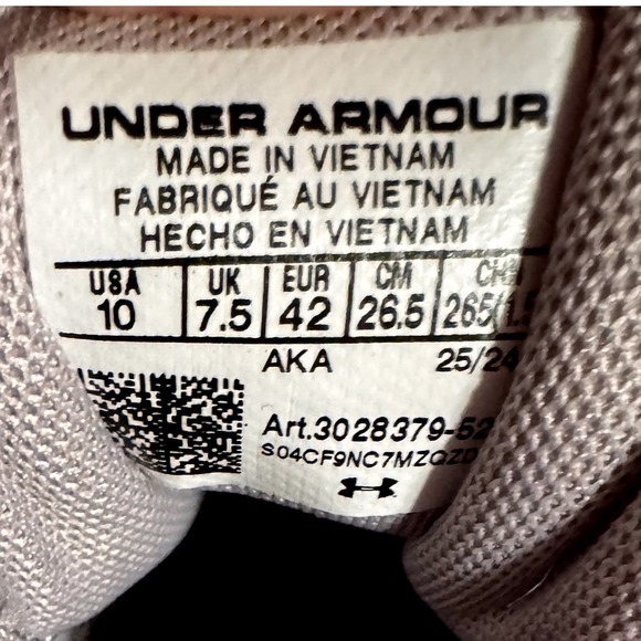 Under Armour Women's 10 Lilac Purple Athletic Running Shoes Sneakers - Picture 11 of 11